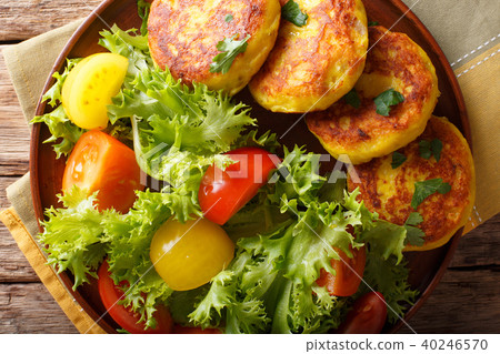 Ecuadorian potato pancakes llapingachos 40246570