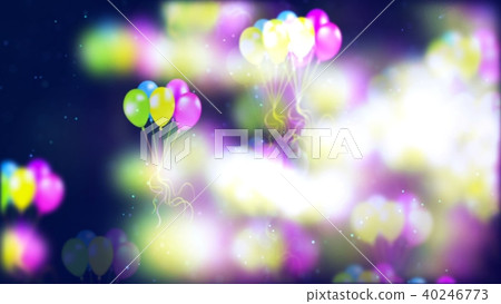 Background with nice flying balloons 40246773