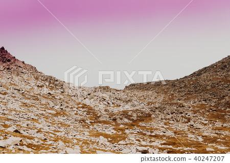 Gently sloping hills and pastel colors. Gently sloping hills and pastel colors. 40247207