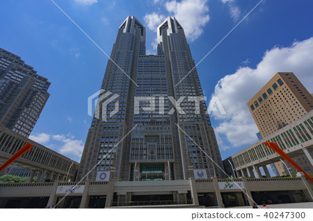 [Tokyo] Tokyo Metropolitan Government Office in fine weather 40247300
