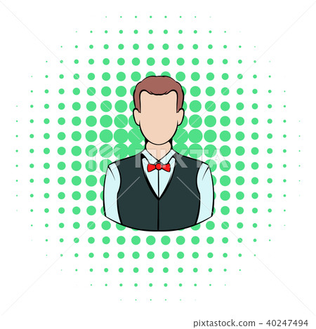 Croupier icon, comics style Croupier icon, comics style 40247494