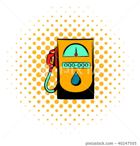 Gas station icon, comics style 40247505