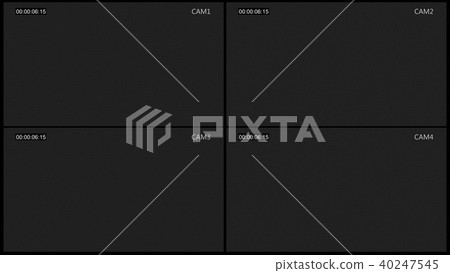 cctv four cam screen - Stock Illustration [40247545] - PIXTA