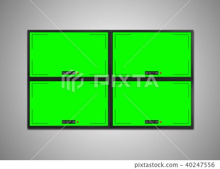 cctv monitor 4 displays for control room cctv monitor 4 displays for control room 40247556