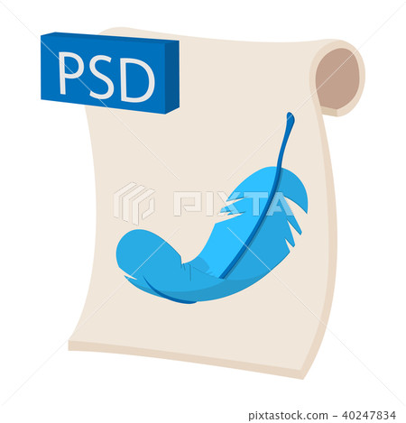 Psd file icon, cartoon style Psd file icon, cartoon style 40247834