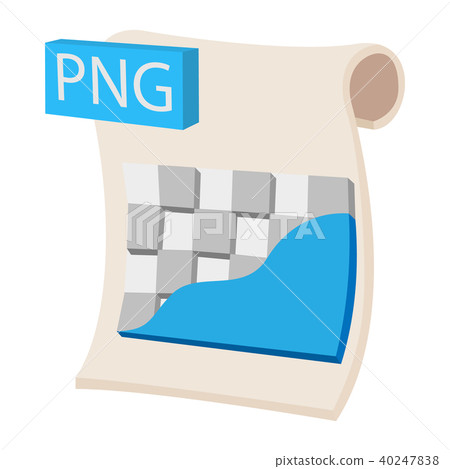 PNG image file extension icon, cartoon style PNG image file extension icon, cartoon style 40247838