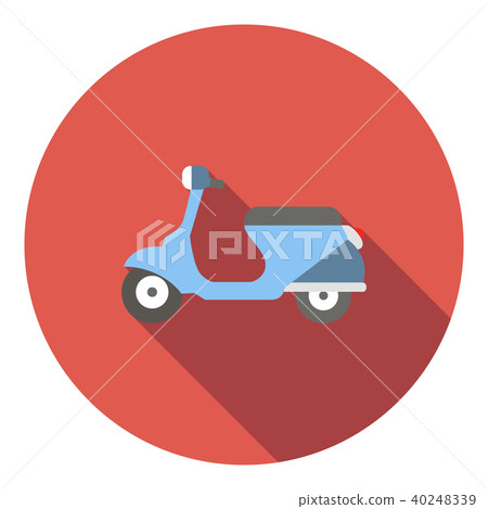 Scooter icon, flat style 40248339