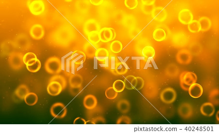 Background with nice yellow bubbles 3D rendering 40248501