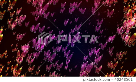 Background with nice abstract buterfly 3D rendering 40248561