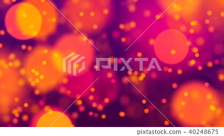 Background with nice big orange bokeh 3D rendering 40248675