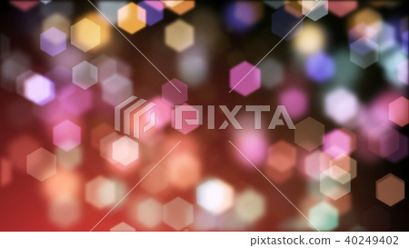 background of blurry hexagonal bokeh 3D rendering 40249402