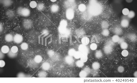 Background with nice black and white bokeh 3D rendering 40249540