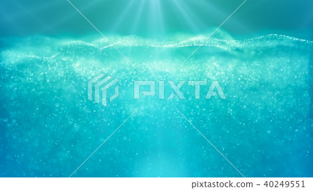 Background with nice underwater air bubbles 3D rendering 40249551