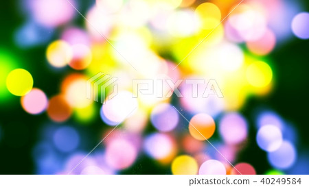 Background with nice multicolor bokeh 3D rendering 40249584