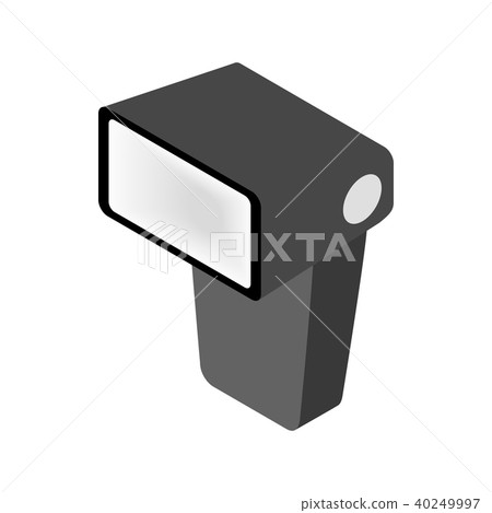 Lighting flash in front for camera icon Lighting flash in front for camera icon 40249997