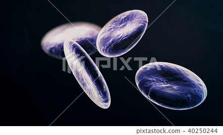 Lymphocyte white blood cells 3D rendering 40250244