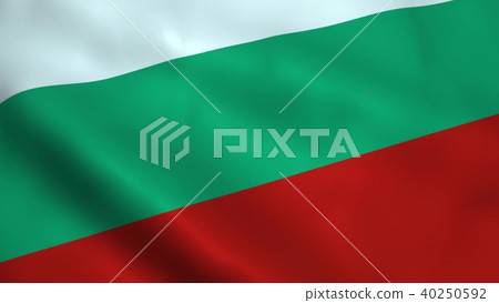 Realistic Bulgaria flag 3D rendering 40250592