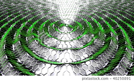 flow metallic liquid with reflections. 3D rendering flow metallic liquid with reflections. 3D rendering 40250891