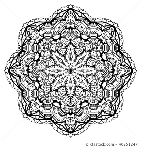 Flower Mandala. Vintage decorative elements. Flower Mandala. Vintage decorative elements. 40251247