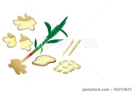 Cut vegetable ginger Cut vegetable ginger 40253625