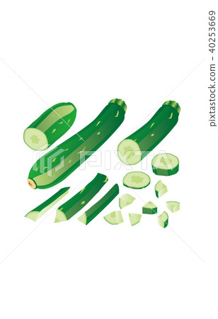 切蔬菜西葫蘆 切蔬菜西葫蘆 40253669