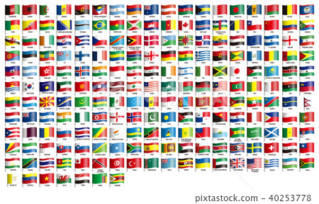 세계 국기 세트 Flags Of The World - 스톡일러스트 [40253778] - Pixta