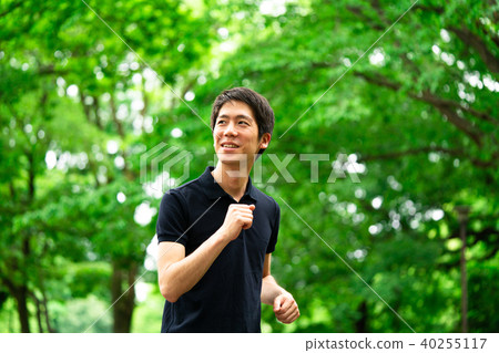 Men jogging Men jogging 40255117