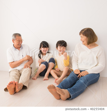 Senior grandchild family family image 40255404