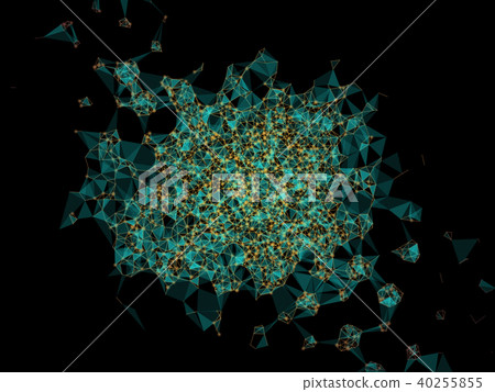 Random line connect generative pattern background Random line connect generative pattern background 40255855