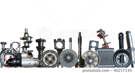 Borders of car parts. Borders of car parts. 40257130