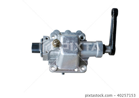 Car gearshift mechanism isolated on Car gearshift mechanism isolated on 40257153