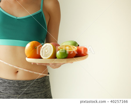 slim woman wear active with beautiful body slim woman wear active with beautiful body 40257166