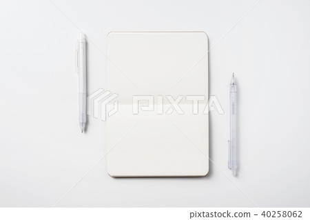 white page notebook isolated on white background 40258062
