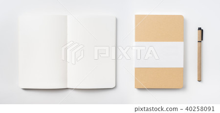 hardcover notebook isolated on white background hardcover notebook isolated on white background 40258091