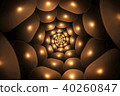 spiral brown abstract fractal 40260847