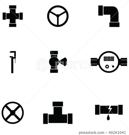 pipe icon set-插圖素材 [40261041] - PIXTA圖庫