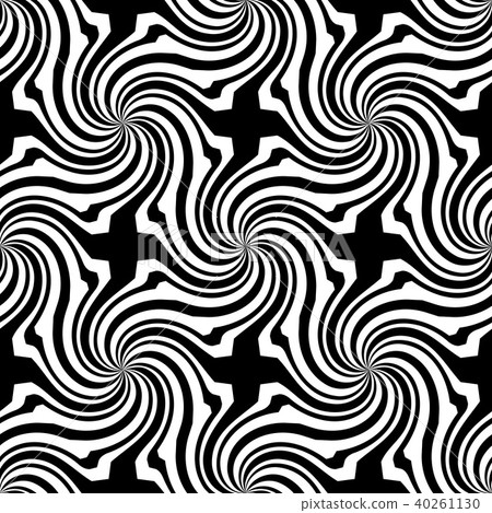 Vector sunburst seamless pattern with swirl Vector sunburst seamless pattern with swirl 40261130
