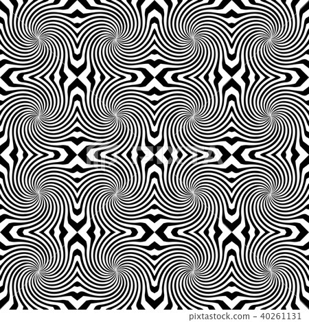 Vector sunburst seamless pattern with swirl Vector sunburst seamless pattern with swirl 40261131