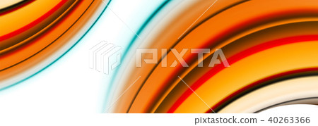 Abstract wave lines fluid color stripes. Vector artistic illustration for poster or web banner Abstract wave lines fluid color stripes. Vector artistic illustration for poster or web banner 40263366