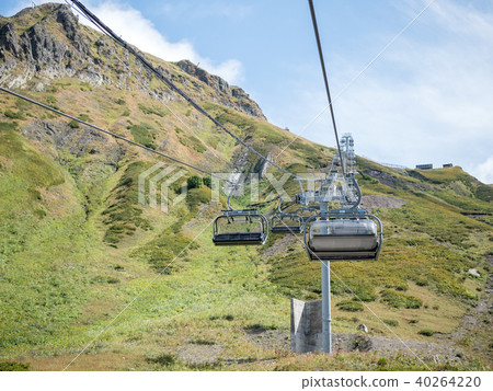 Image of funicular in mountain slope Image of funicular in mountain slope 40264220