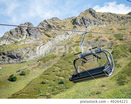 Image of funicular in mountain slope Image of funicular in mountain slope 40264221