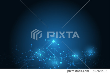 Abstract background connecting innovation dots and 40264496