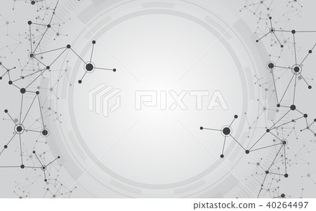 Abstract background connecting innovation dots and Abstract background connecting innovation dots and 40264497