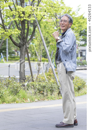 Image of senior, male, one person, smile 40264533
