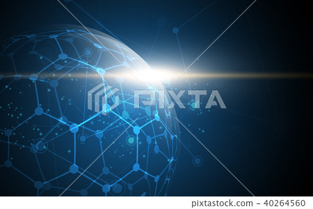 Global network connection cyber technology 40264560