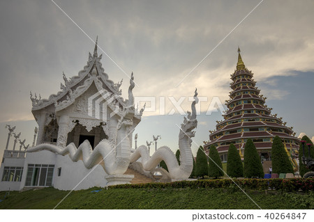Temple Wat Huai Pragang with the Giant Guanyin statue in Chiang Rai 40264847