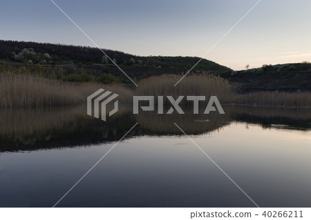 View with a reflection. 40266211