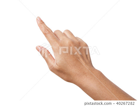Woman hand showing the one fingers. 40267282