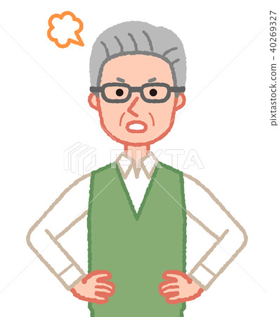 Angry senior man Angry senior man 40269327