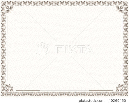 Design of border for diploma and certificate 40269460